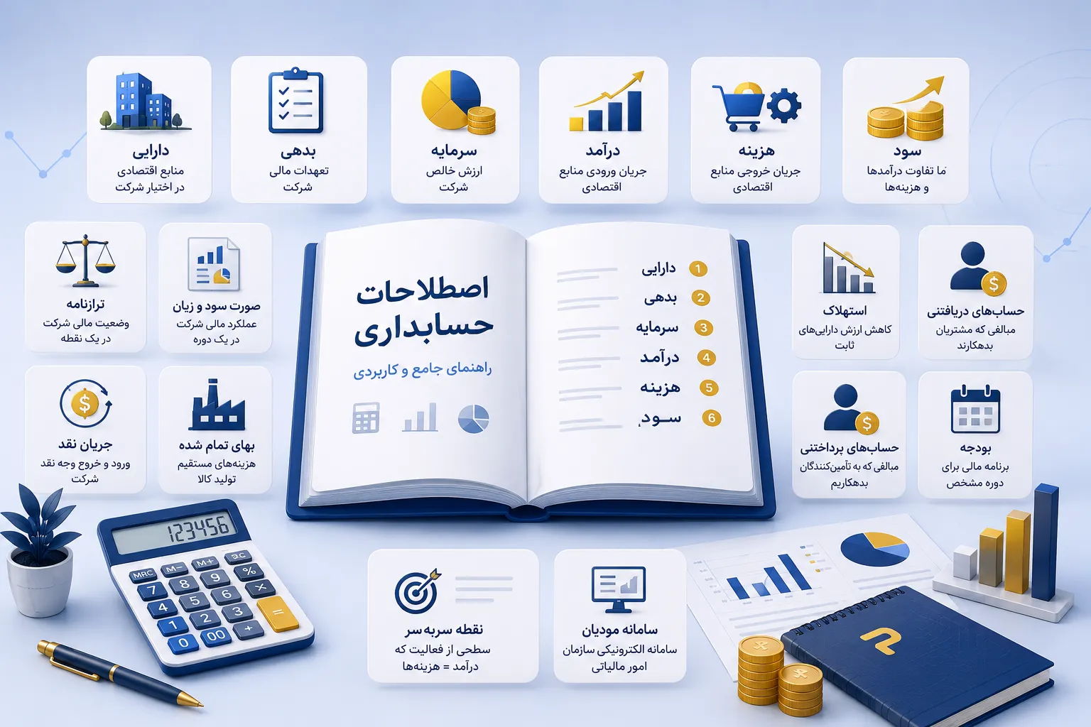 اصطلاحات و تعاریف مهم حسابداری که هر کسب‌وکاری باید بداند